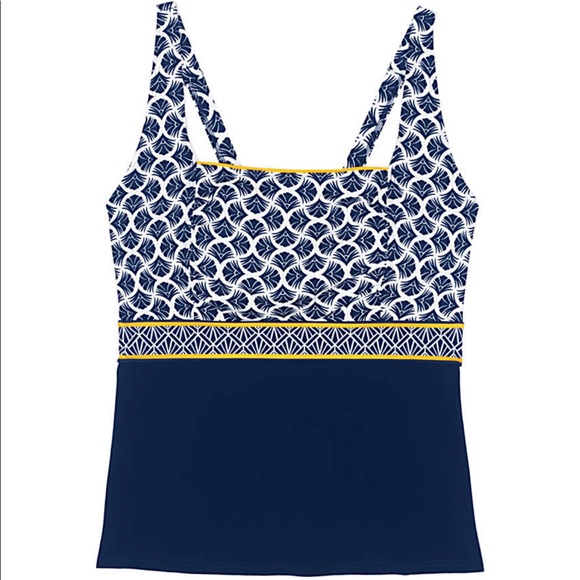 Lands end square underwire Tankini top plus size - Picture 5 of 5